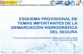 ESQUEMA PROVISIONAL DE TEMAS IMPORTANTES DE LA … · 2008-10-08 · propios para el regadío tradicional de la Cuenca. 11. Contaminación por nitratos y disminución de la calidad
