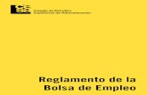 Reglamento de la Bolsa de Empleo · 2020-02-23 · reglamento, al cumplimiento de parámetros definidos en el artículo 25 del Decreto 2852 de 2013 del Ministerio del Trabajo o la