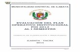 EVALUACIÓN DEL PLAN OPERATIVO INSTITUCIONAL POI 2013 … · 7.1. Gerencia de Inversiones y Desarrollo Urbano Rural 7.1.1. División de Formulación de Proyectos 7.1.2. División