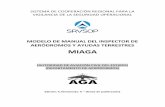 MODELO DE MANUAL DEL INSPECTOR DE AERÓDROMOS Y … · 2020-07-13 · seguridad operacional a fin de analizar las posibles deficiencias; (7) coordinación con los indicadores de seguridad