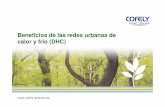 Beneficios de las redes urbanas de calor y frío (DHC) · La red de Districlima de Barcelona ha evitado el consumo de más de 73.000 m3 de agua en 2009. 5 DIRECCIÓN DE REDES DE CALOR
