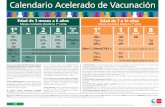 BVCM050018 Calendario Acelerado Vacunación (Cartel) · 2020-02-11 · (2) Td (tétanos, difteria adultos). La primovacunación a partir de los 7 años de edad se hará con 3 dosis