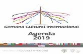 Agenda Semana Cultural Internacional - Gob€¦ · La Semana Cultural Internacional es un encuentro para la promoción de la participa-ción ciudadana ecuatoriana en espacios que