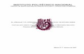 INSTITUTO POLITÉCNICO NACIONAL · 2019-10-02 · 5.2 Identificación de las Matemáticas como Estructura Superficial y de la Matemática como Estructura Profunda 5.3 Manifestaciones