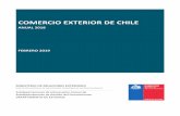 OMERIO EXTERIOR DE HILE...Al analizar el comercio exterior con los socios comerciales de Chile, el intercambio total países con acuerdos en vigor fue, de US$141.561. millones en 2018,