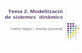 Tema 2. Modelització de sistemes dinàmics · F S e st ds c j c j f f 1 ³ 2S • En general, no s’utilitza l’expressió matemàtica anterior. • La forma més convenient es