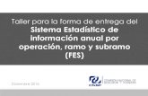 Presentación de PowerPoint - gob.mx Estadstica/Taller FES... · 2016-12-20 · 5. Suma asegurada: Se reportará el monto de las obligaciones asumidas en el seguro directo que se