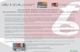 MASTER EXECUTIVE GADEX EN BUSINESS ENGLISH (50% … · MASTER EXECUTIVE GADEX EN BUSINESS ENGLISH (50% CASTELLANO, 50% INGLÉS) El Master Executive Gadex (doble título) es un Programa
