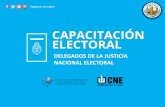 DELEGADOS DE LA JUSTICIA NACIONAL ELECTORAL€¦ · Mediante Acordadas 57/2009, 86/2011,34/12, 68/14 y 134/14 la Cámara Nacional Electoral encomendó a los jueces federales electorales