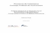 Provincia de Catamarca Consejo Federal de Inversionesbiblioteca.cfi.org.ar/wp-content/uploads/sites/2/2012/01/... · 2016-08-25 · de ATN extraordinarios que recibieron las provincias