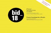 6ª bienal iberoamericana de diseño...1 Prorrogada hasta el 8 de agosto 6ª bienal iberoamericana de diseño del 26 al 30 de noviembre de 2018 Central de Diseño, Matadero Madrid,