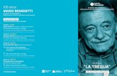 Triptico Mario Benedetti - Montevideo Audiovisual€¦ · “LA TREGUA” PELÍCULA 100 años Mario Benedetti ... uruguayo, la Fundación Mario Benedetti y la Intendencia de Montevideo,