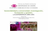 Universidade de Santiago de Compostela - Sostenibilidad y … · 2017-04-26 · ambiental 3.1 Mellorar a xestión e coordinación dos procesos de ambientalización e sustentabilidade.