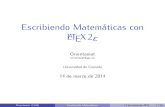 Escribiendo Matem£Œticas con LaTeX2e - orientamat/archive/orientamat4/ ¢  2017-03-16¢  Escribiendo