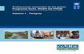 Volumen 1 Paraguay...Evaluaciones sectoriales de los países: Volumen 1 Programa GoAL WaSH del PNUD Gobernanza, promoción y liderazgo en materia de agua, saneamiento e higiene