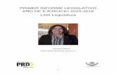 PRIMER INFORME LEGISLATIVO AÑO DE EJERCICIO 2015-2016 ...gaceta.diputados.gob.mx/PDF/InfoDip/63/325-20170802-I.pdf · AÑO DE EJERCICIO 2015-2016 LXIII Legislatura Diputada Federal