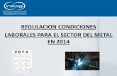 REGULACION CONDICIONES LABORALES PARA EL SECTOR DEL … · 2014-02-12 · LEY 3/2012 de Medidas urgentes para la reforma del mercado laboral. -Art. 86.3 del Estatuto de los Trabajadores: