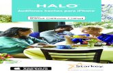 Halo Consumer Brochure Apple Watch SPANISH · PDF file 2018-06-28 · Halo y TruLink son compatibles con iPhone 6 Plus, iPhone 6, iPhone 5s, iPhone 5c, iPhone 5, iPhone 4s, iPad Air