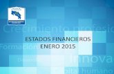 ESTADOS FINANCIEROS ENERO 2015 - Inicio - CCECR · Notas que acompañan a los Estados Financieros Al 31 DE ENERO 2015 y 2014 (Cifras expresadas en colones) Lic. Gerardo Gutiérrez