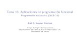 Tema 13: Aplicaciones de programaci ... · PDF file Tema 13: Aplicaciones de programación funcional Programacióndeclarativa(2013–14) JoséA.AlonsoJiménez Grupo de Lógica Computacional