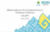 Observatorio de Compromisos y Políticas Públicas OCyPP · 8 10 12 14 16. Tipos de compromisos • La mayoría de los compromisos están alineados a programas sectoriales. • Naturalmente