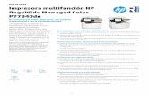 HP PageWide Managed P77940dn - Reprogir · Hoja de datos Impresora multifunción HP PageWide Managed Color P77940dn Una nueva era de color a bajo coste, con una gran productividad