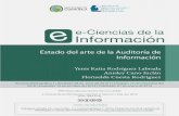 Estado del arte de la Auditoría de Información · Volumen nmero Revisión ibliográca Ene-un e-Ciencias de la Información Estado del arte de la Auditoría de Información Lic.