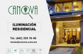 Presentación de PowerPoint - Canova · 2019-05-24 · residencial tel. (442) 209 19 46 ventas@canova.com.mx. moon slim plafon focolum spot housing residencial. insert square/ round