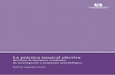 La práctica musical efectiva · 2019-02-27 · musical, cuyos resultados arrojan luz sobre la manera más efectiva de practicar para obtener los mejores resultados. Este libro, tiene