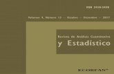 ISSN 2410-3438 Volumen 4, Número 13 Octubre Diciembre 2017ecorfan.org/bolivia/researchjournals/Analisis... · Artículo Revista de Análisis Cuantitativo y Estadístico Diciembre