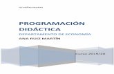 PROGRAMACIÓN DIDÁCTICAiespnegras.com/attachments/134_Dep_Economía.pdf · 7.- ECONOMÍA (4º ESO) 7.1.- Introducción. 7.2.- Contenidos y temporalización. 7.3.- Contribución a