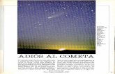 Estrellas y Borrascas · ASA). La cabeza del cometa destaca sobre la cola. A su lad0, el Halley, flotando encima del mar de nubes que cubría el litoral mediterráneo. En esta página,