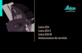 Leica EZ4 Leica EZ4 E Leica EZ4 W Instrucciones de servicio EZ4...Al comprar el microscopio estereoscópico de la serie E de Leica ha realizado una excelente elección. La observación