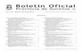 provincia de ourense - Afundación · Notificación de resolución a José Benito Rodríguez Neira, en los autos de procedimiento ordinario 107/2013 ..... 44 Notificación de auto