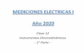 Clase 12 Instrumentos Electrodinámicos - 2° Parte...Clase 12 Instrumentos Electrodinámicos - 2 Parte - Electrodinámico MEDICIONES ELÉCTRICAS I Departamento de Ingeniería Eléctrica