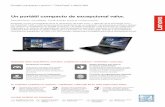 Un portátil compacto de excepcional valor. · 2017-05-25 · Equipado con los procesadores de la 6a generación de Intel® Core ™ i, además de la tecnología vPro , los ThinkPad®