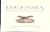 LVCENSIA - Seminario Menor Diocesano de Lugo. · lvcensia miscelanea de cultura e investigaciÓn biblioteca seminario diocesano n-21 (vol. x) ' lugo, 2000