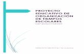 PROYECTO EDUCATIVO DE ORGANIZACIÓN DE TIEMPOS …ceipbasilioparaiso.catedu.es/wp-content/uploads/... · 4.1 Objetivos del servicio de comedor 46 4.2 Organización del servicio y