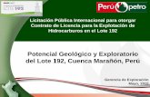 Potencial Geológico y Exploratorio del Lote 192, Cuenca ...miningpress.com/media/briefs/potencial-geologico-y-exploratorio-del... · Marañón basin Hinge-Line is oriented NNE-SSW,