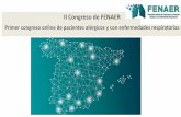 II Congreso de FENAER · 4 Organización del congreso Comité científico: • Dr. Javier Palicio, presidente de FENAER • Dr. Julio Ancochea, Prof. Universidad Autónoma de Madrid