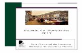 Boletín de Novedades 2017 - Biblioteca de Castilla-La Manchabiblioclm.castillalamancha.es/sites/biblioclm... · dor Franco, en noviembre de 1975. más importante de 3 Teoría de