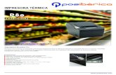 IMPRESORA TÉRMICA P80 - Posiberica Solutions · IMPRESORA TÉRMICA Nuestra nueva impresora preparada para todos los terrenos tiene la última tecnología en impresión térmica.