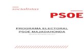 PROGRAMA ELECTORAL PSOE MAJADAHONDA PROGRAMA ELECTORAL PSOE MAJADAHONDA - Elecciones Municipales mayo