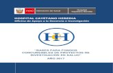 HOSPITAL CAYETANO HEREDIA€¦ · Proyectos de Investigación en Salud”, con la finalidad de promover la investigación de salud en el hospital; en el cual se premiaron nueve proyectos