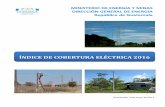 ÍNDICE DE COBERTURA ELÉCTRICA 2016 · 2017-05-10 · Ministerio de Energía y Minas  _____ ÍNDICE DE COBERTURA ELÉCTRICA