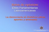 datos de opinión - USALamerico.usal.es/oir/Elites/Temas/Boletin3.pdfCosta Rica y Uruguay más de la mitad de los representantes opina que es “muy” estable (54,0% y 66,3%, respectivamente).