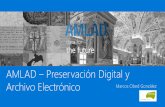 AMLAD Preservación Digital y Archivo Electrónicodownload.microsoft.com/documents/es-es/digital... · Sistema Catalogación Bibliotecaria (OPAC) Registro Interface E-book Publicación
