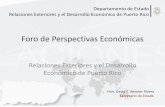 Foro de Perspectivas Económicas · Acuerdo con Colombia Colombia Memorando de entendimiento Se firmó el marco general de la relación entre ambos gobiernos Agricultura Caña de
