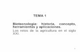 TEMA 1 Biotecnología: historia, concepto, herramientas y ...ocw.uniovi.es/pluginfile.php/2612/mod_resource/... · Los retos de la agricultura en el siglo XXI. 2 ... Efecto del fuego