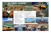 EL TREN CHEPEamigosea.com/files/Chepe_2017.pdf · más largo del mundo. • Barrancas del Cobre, cuatro veces más grande que el Gran Cañón del Colorado • Trenes y hoteles de